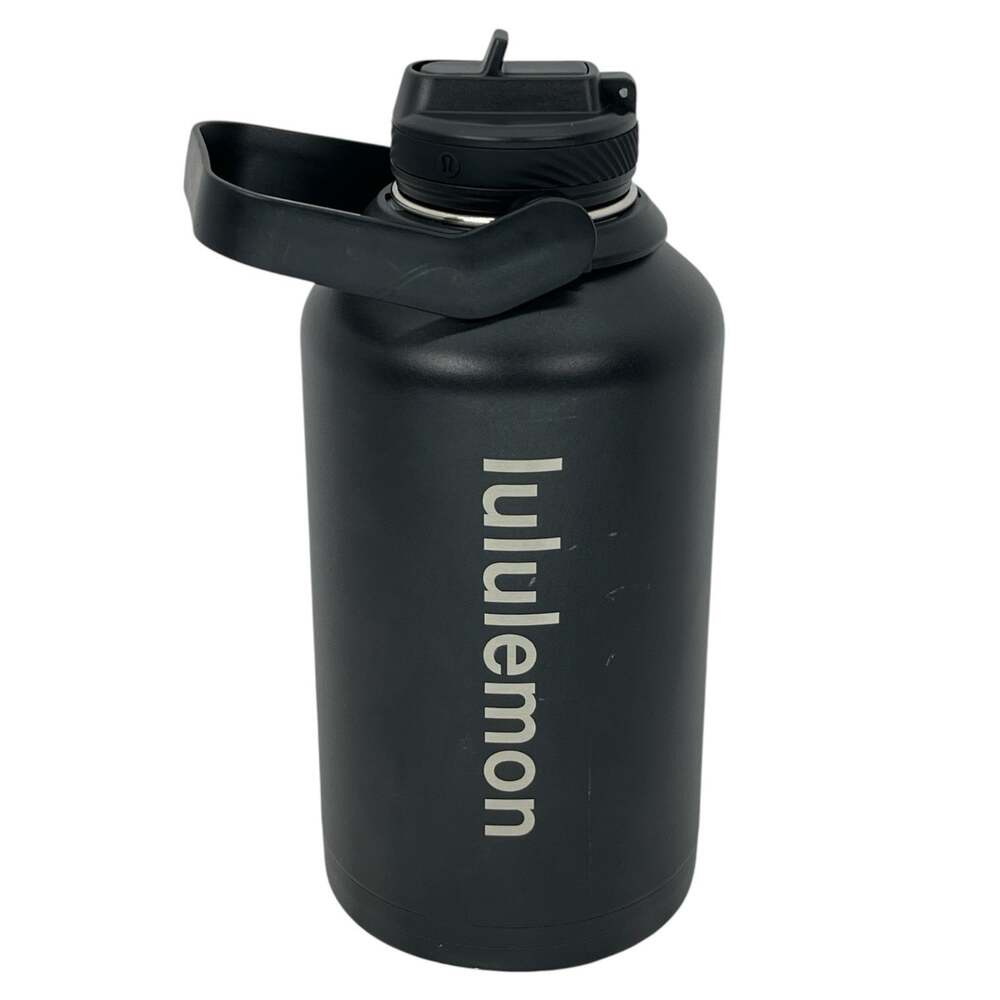 Rare Lululemon 64oz Back to Life Sport Water Bottle Black Matte Discontinued